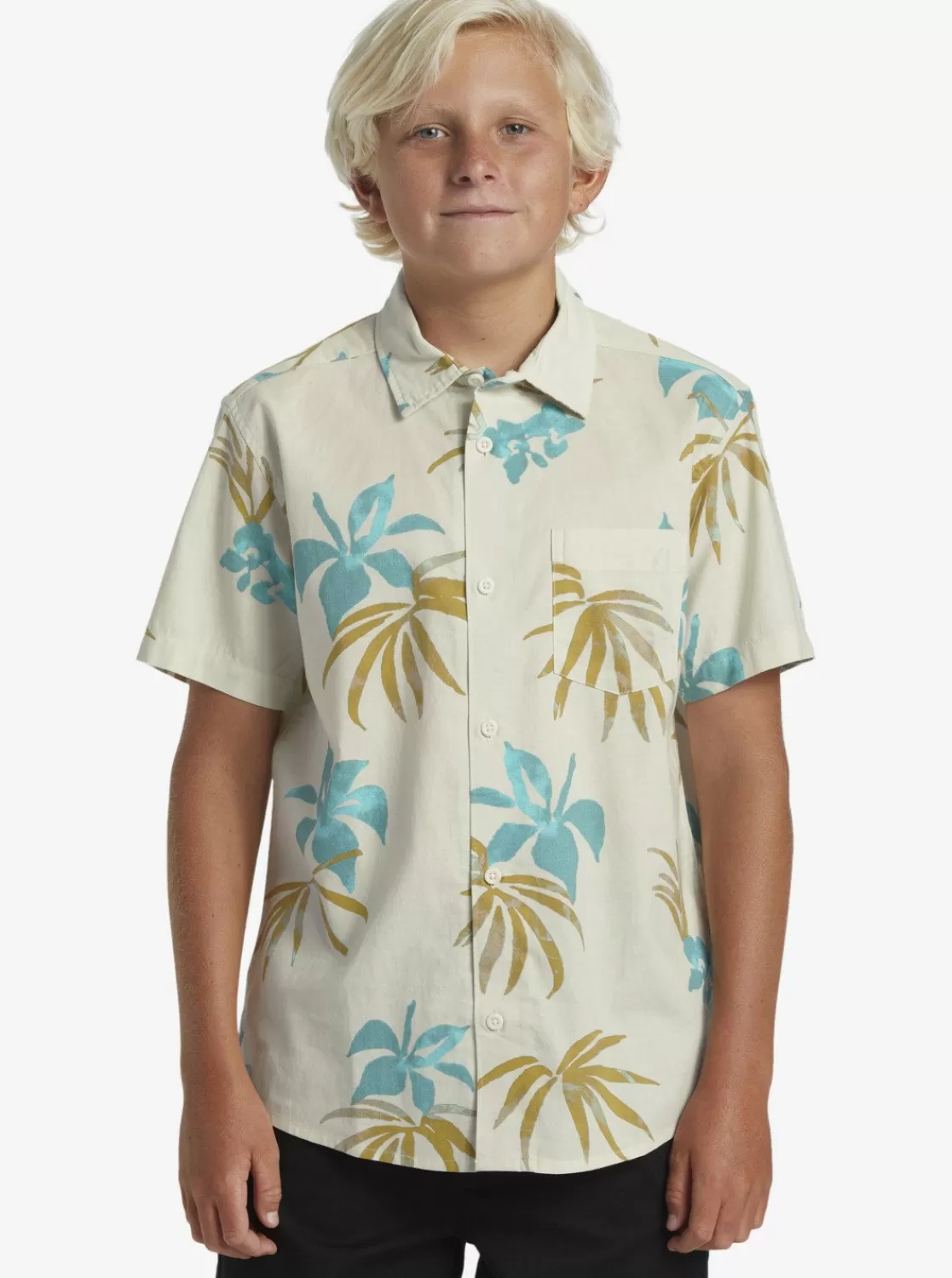 Quiksilver Apero Classic - Chemise Manches Courtes Pour Garçon 8-16 Ans