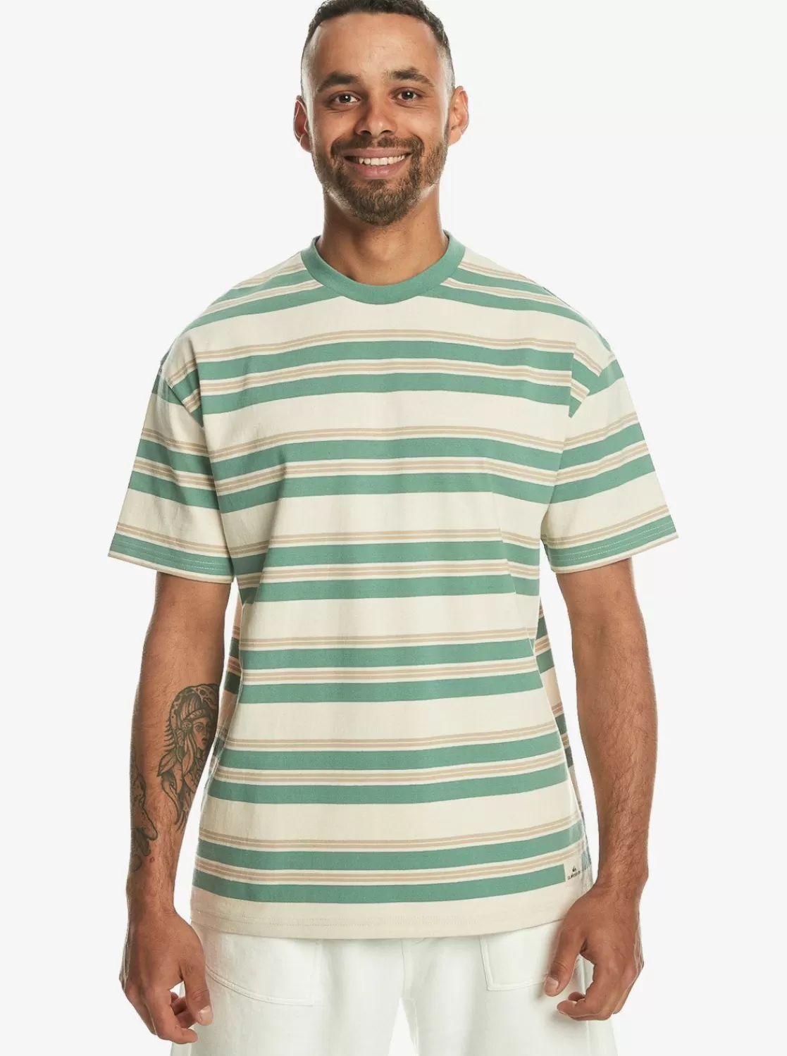 Quiksilver Eco Yd Stripe - T-Shirt A Manches Courtes Pour Homme