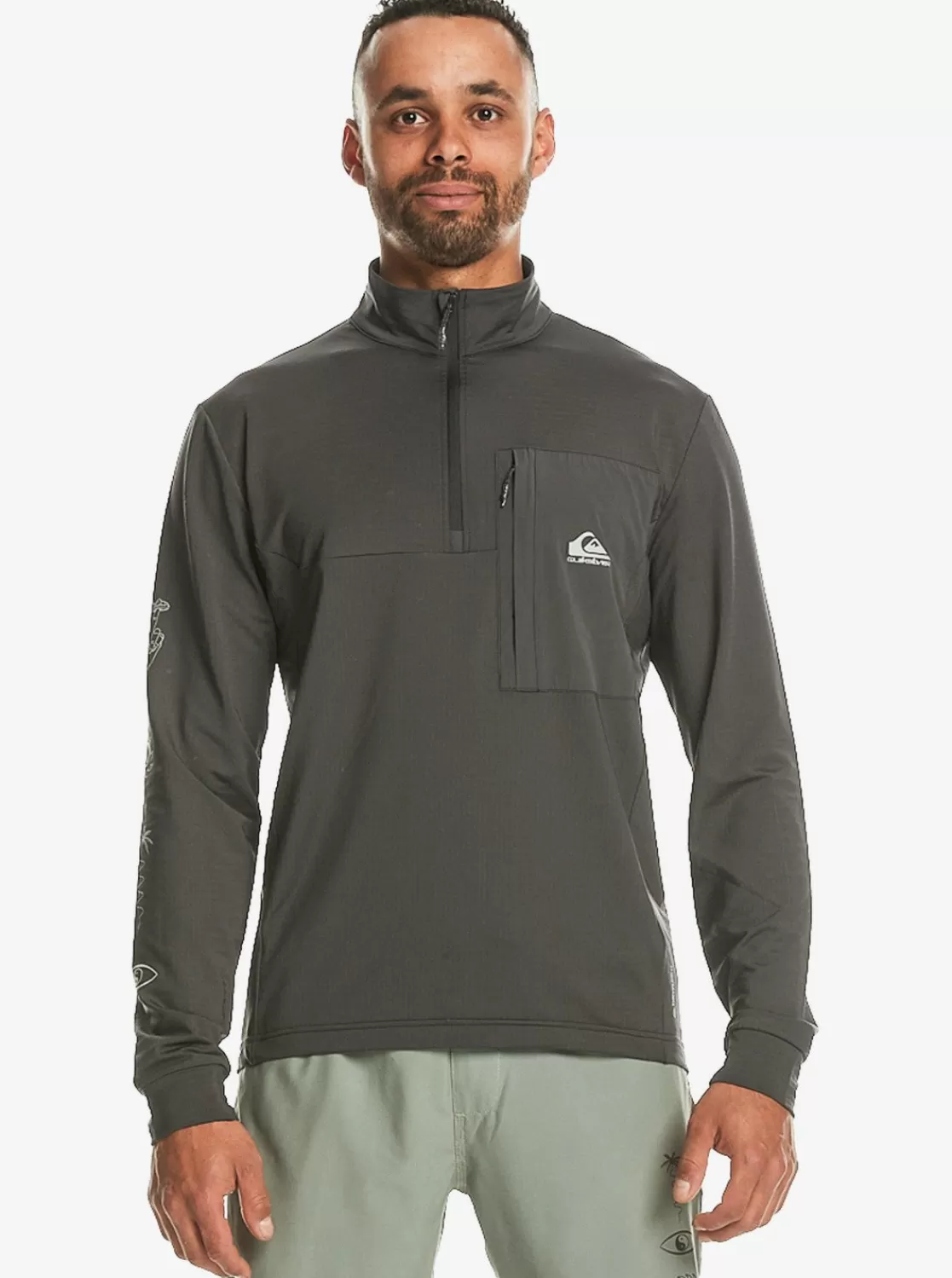 Quiksilver Get Ready - Sweat Demi-Zip Pour Homme