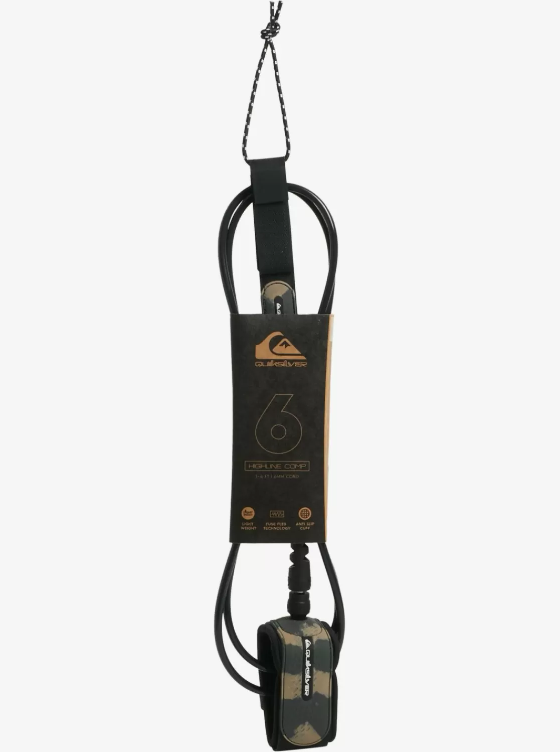 Quiksilver Highline 6 Ft - Leash Pour Planche De Surf