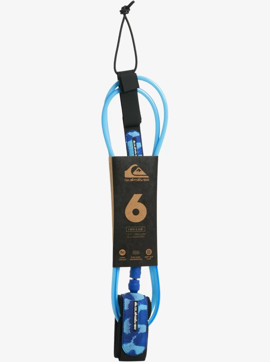 Quiksilver Highline 6 Ft - Leash Pour Planche De Surf