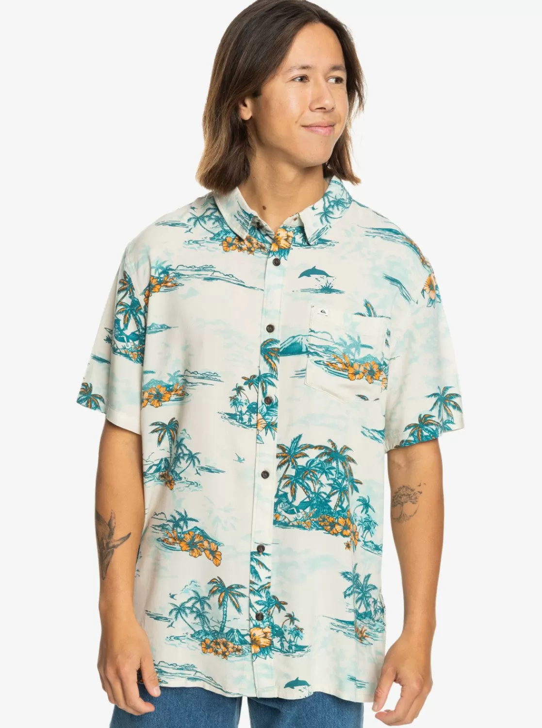 Quiksilver Longmanhill- Chemise Manches Courtes Pour Homme