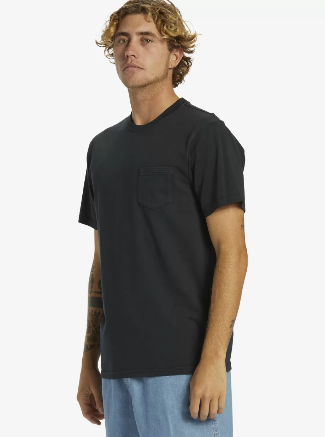 Quiksilver Saltwater - T-Shirt Avec Poche Pour Homme