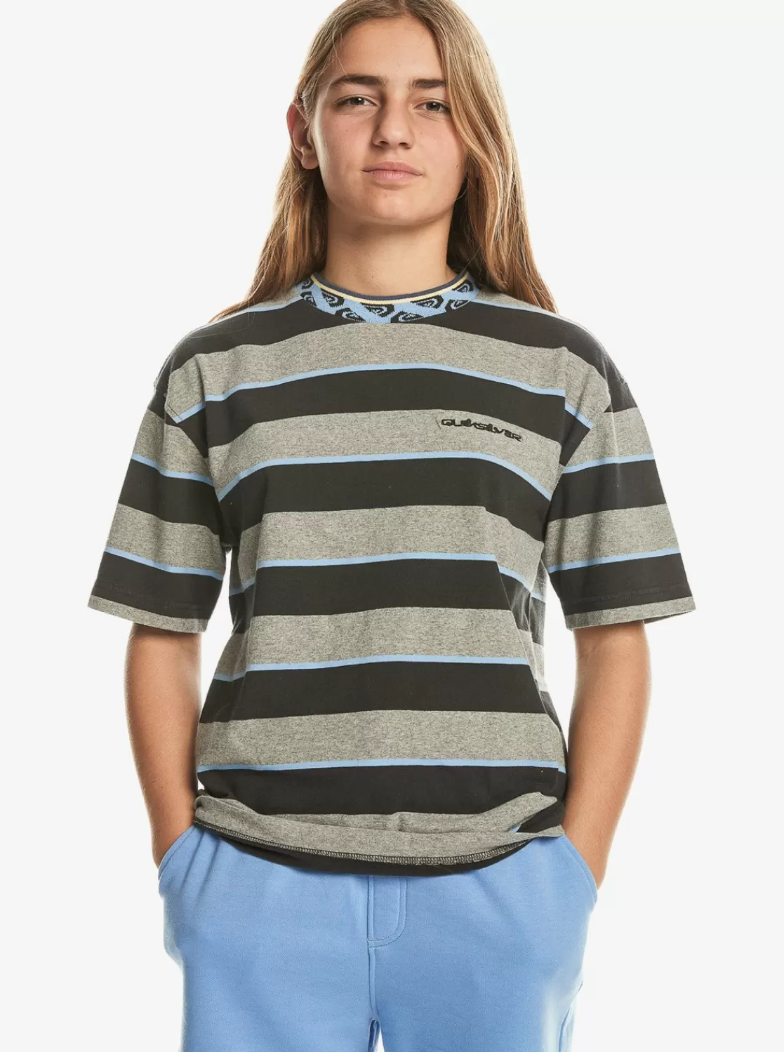 Quiksilver Stripe - T-Shirt Pour Garçon 8-16 Ans