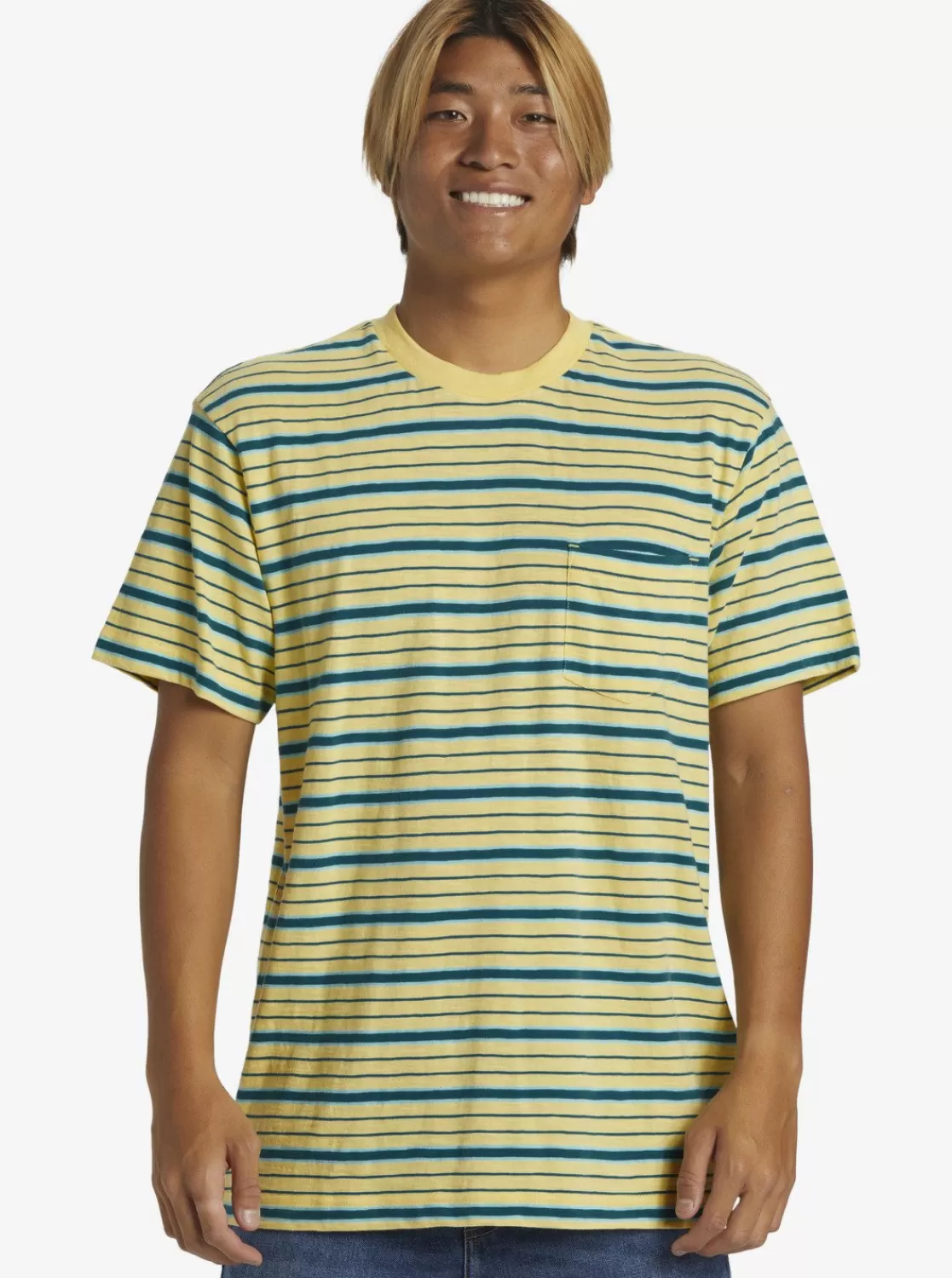 Quiksilver Tube Stripe - T-Shirt Avec Poche Pour Homme