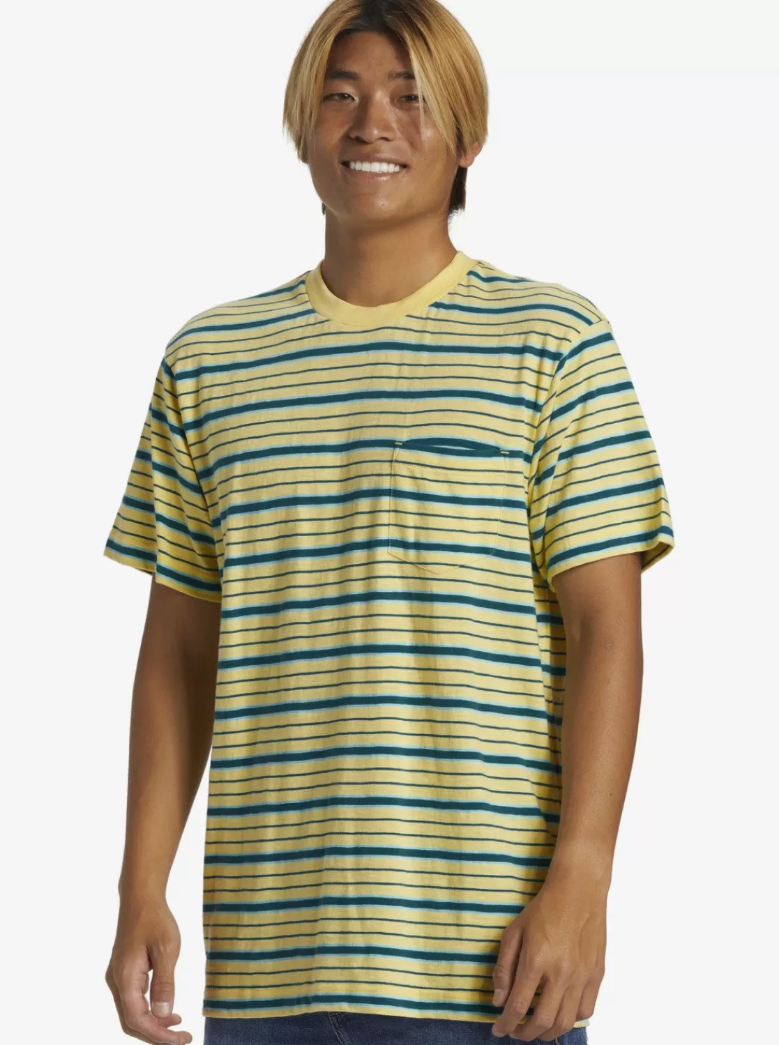 Quiksilver Tube Stripe - T-Shirt Avec Poche Pour Homme