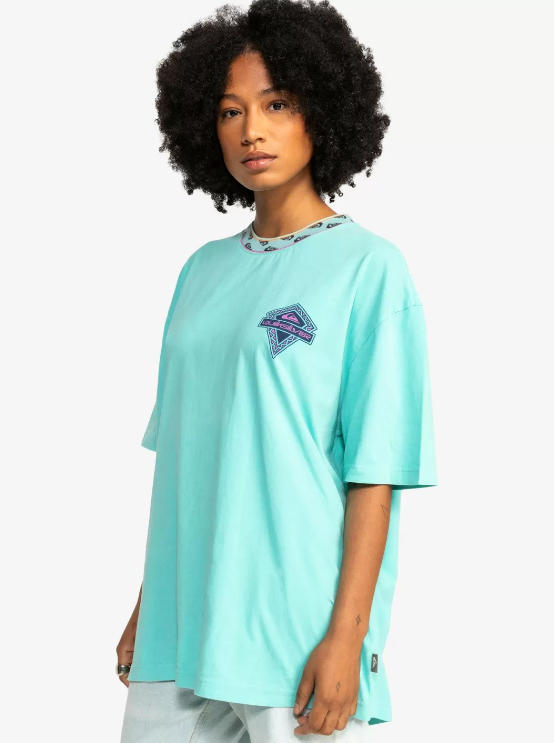 Quiksilver Uni - T-Shirt Boyfriend Pour Femme