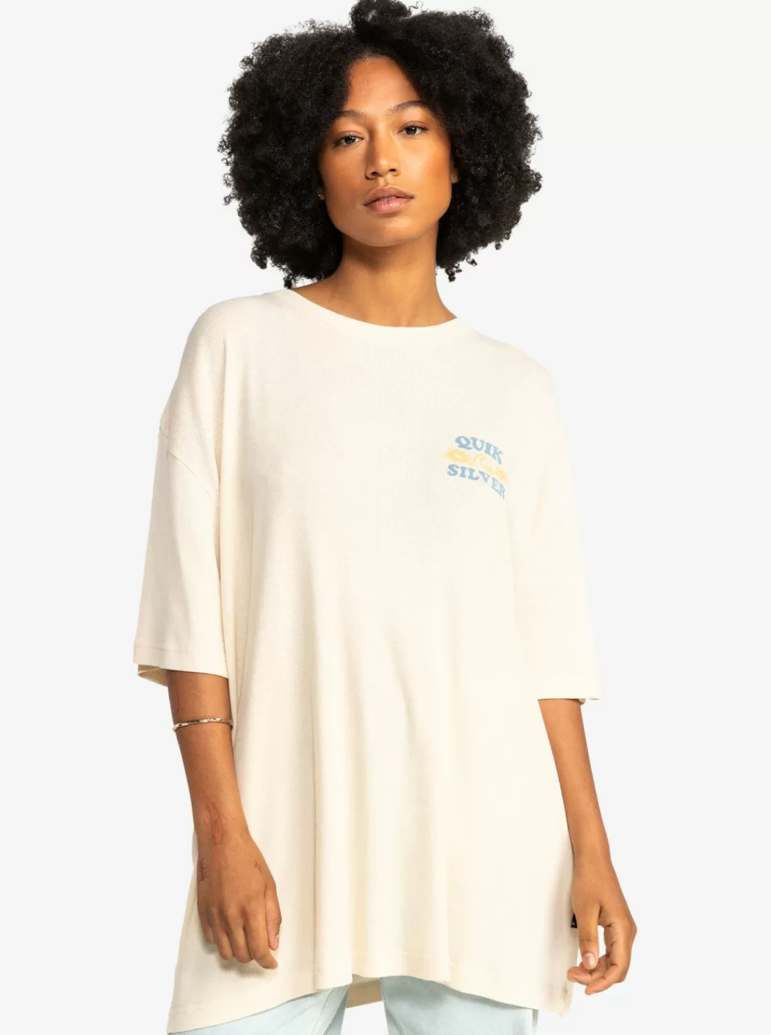 Quiksilver Uni - T-Shirt Boyfriend Pour Femme