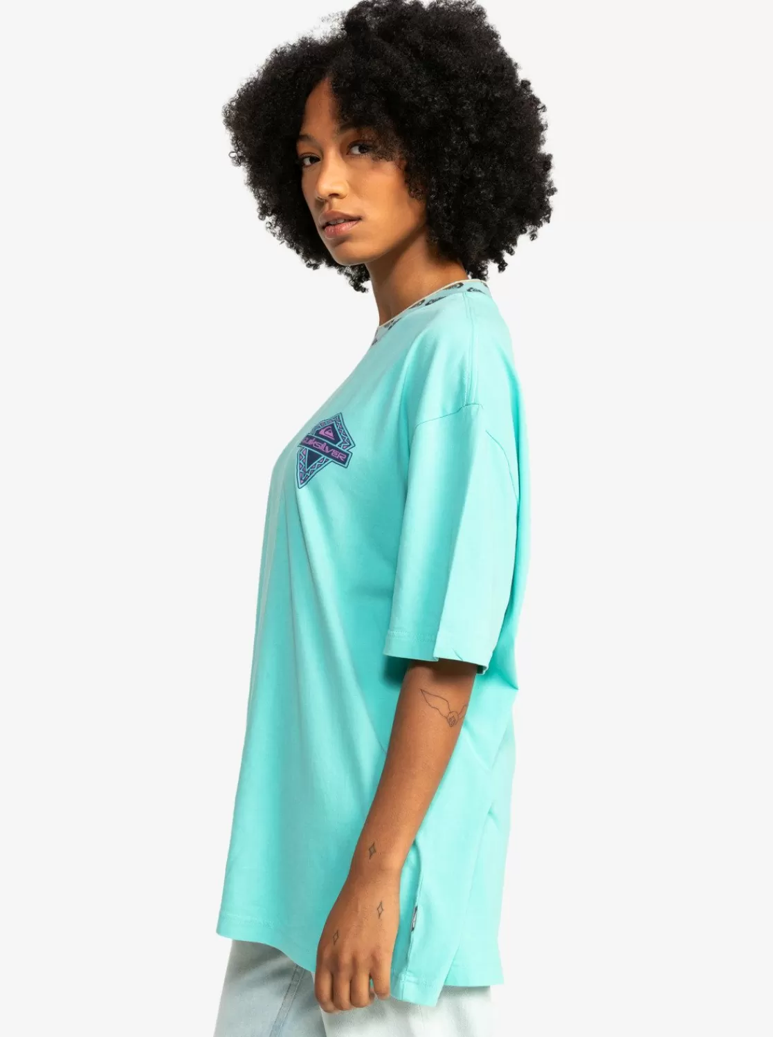 Quiksilver Uni - T-Shirt Boyfriend Pour Femme